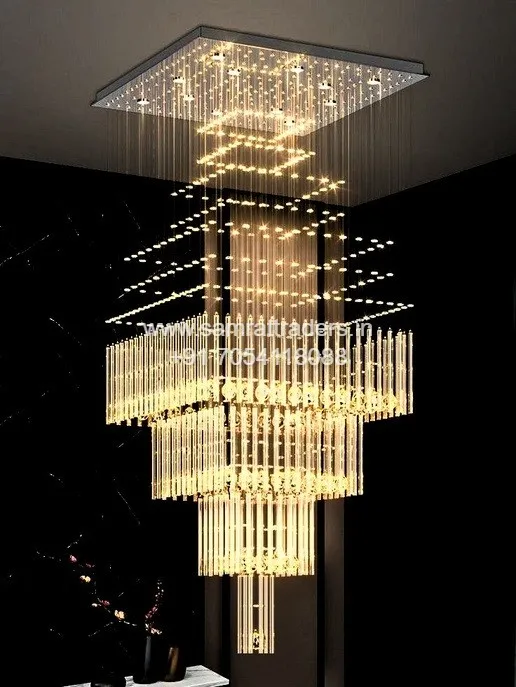 Aurora Cascade Grand Crystal Chandelier